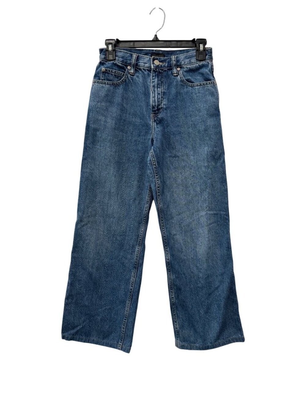 Uniqlo Women's Size US 0 Wide-Leg Jeans  Blue Denim Casual Wear